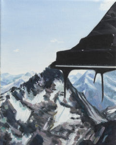 Piano Melt (Anna Sokolovic, BC) 10” x 8” / 2018 / Oil on canvas